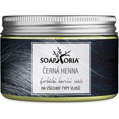 Soaphoria Bylinná farbiaca zmes na vlasy z henny - čierna 100 g