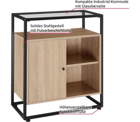 tectake Conventry 70x38x80,5cm