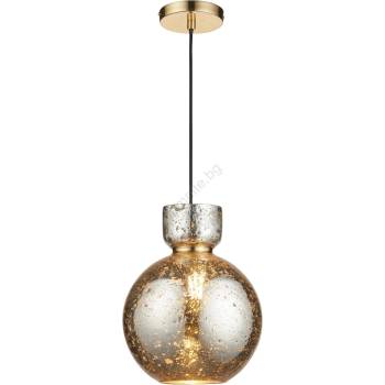 Endon Lighting 111336 - Пендел на кабел 1xE27/10W/230V златист/димчато черно (EN0575)