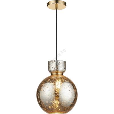 Endon Lighting 111336 - Пендел на кабел 1xE27/10W/230V златист/димчато черно (EN0575)