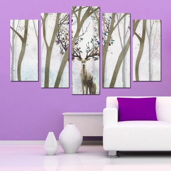 Art gift Арт панел за стена - Семейство елени