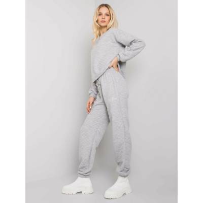 Rue Paris Sweatpants-RV-DR-7445.03X-gray