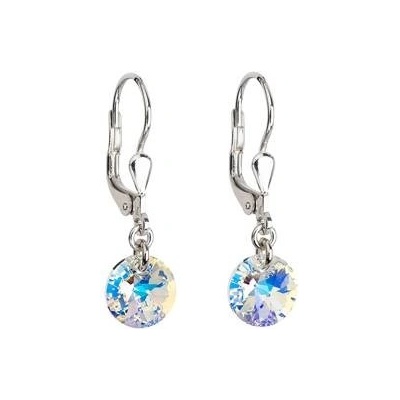 Pavona stříbrné s krystaly Crystals from Swarovski AB 31134.2 AB