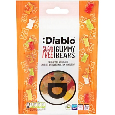 Diablo Gumené cukríky bez cukru so sladidlami 75 g