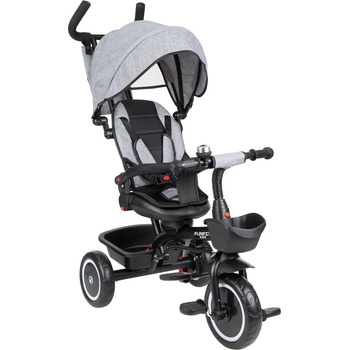FunFit Kids Twist 360° въртяща се триколка с клаксон - сив (4736)
