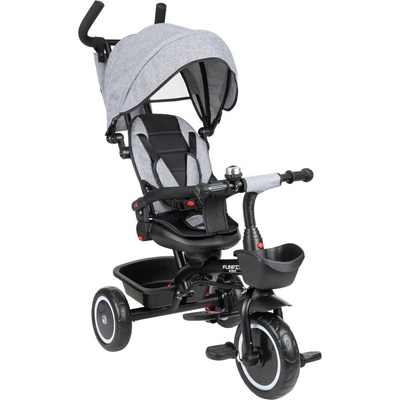 FunFit Kids Twist 360° въртяща се триколка с клаксон - сив (4736)
