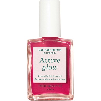 Manucurist Green Pečující schnoucí lak na nehty Active Glow - Blueberry (15 ml) - dodává zdravý lesk a vitalitu