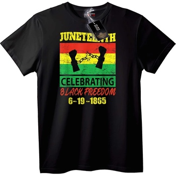 NOONEBRAND Тениска Juneteenth Черна свобода - 2XL, Black