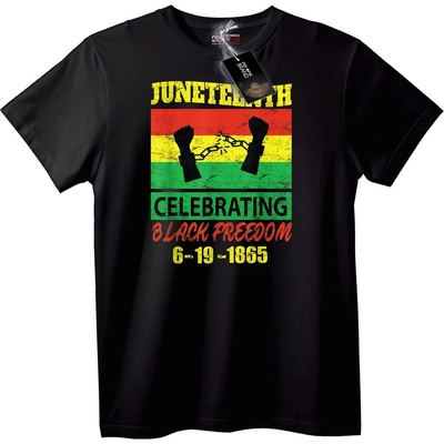 NOONEBRAND Тениска Juneteenth Черна свобода - 2XL, Black