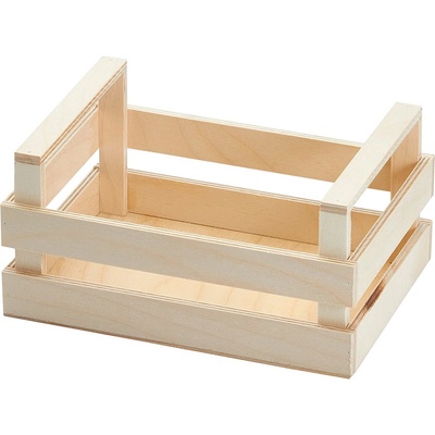 Bisetti Дървен панер тип "Касета" 20x14xh10cm НАТУРАЛ (27102) (014393)