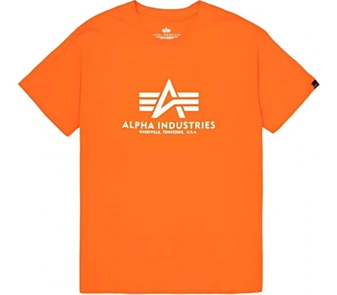Alpha Industries Basic T Shirt Boost Orange