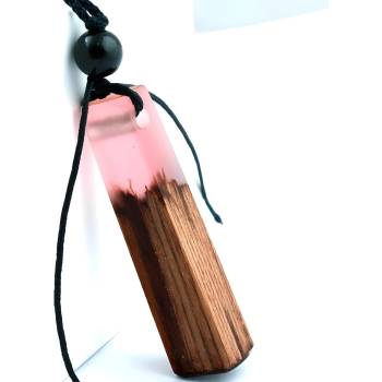 HARAHU Колие Natur Resin - Розов KP5312 (5312)