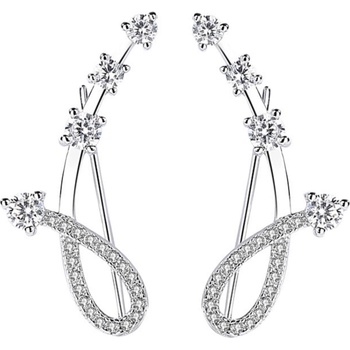 Silenti Jewelry Сребърни обеци "Изящество