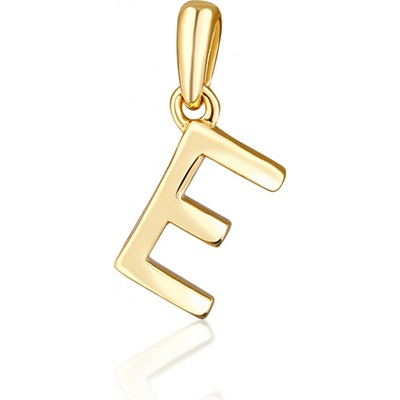 JVD Minimalistický pozlátený prívesok písmeno "E" SVLP0948XH2GO0E
