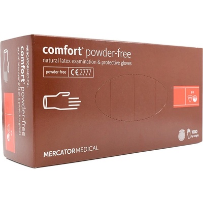 Mercator Comfort Powder-Free Latex Examination & Protective 100 ks