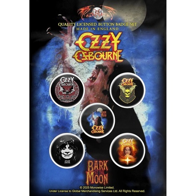 значки ozzy osbourne - bark at the moon - razamataz - bb143