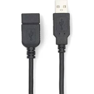 Nedis CCGL60010BK20 USB удължител, USB2.0, дължина: 2 m (CCGL60010BK20)