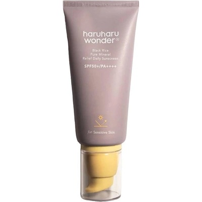 haruharu wonder Слънцезащитен крем Black Rice Pure Mineral Relief, SPF50+, 50 ml