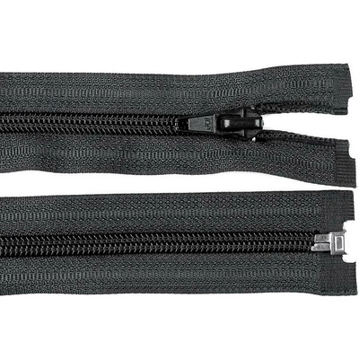Pro Háčkování Spirálový zip No 5 dělitelný 40 cm černý