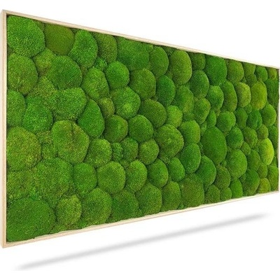 Machový obraz LIGHT, 120x80cm, drevený svetlohnedý rám