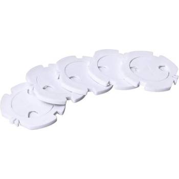 COMMEL Детска защита за контакт бяла 10 броя в комплект - c48109-1 (c48109-1)