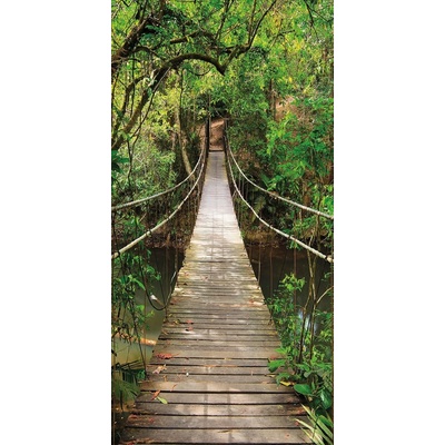 Textilomanie Fototapeta na dvere JUNGLE BRIDGE 86x200 cm