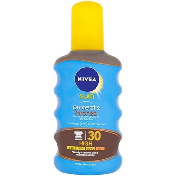 Nivea Sun Protect & Bronze olej na opalování spray podporující zhnědnutí SPF30 200 ml