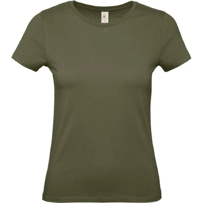 B&C Collection B&C E150 / Дамска тениска с обло деколте - градско каки M (01002Tu4202)