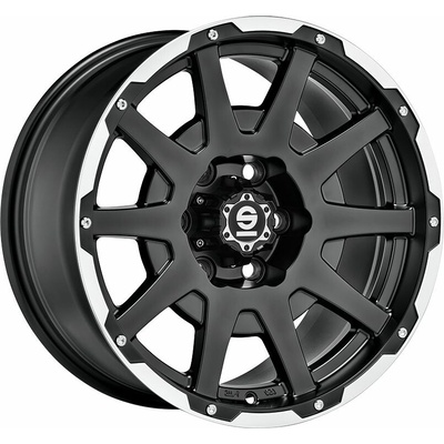 SPARCO DAKAR 8,5x17 6x139,7 ET25 matt black lip polished+rivets