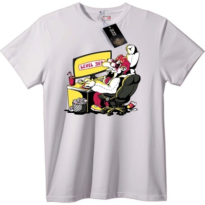 NOONEBRAND Тениска Гейм ниво 367 - 6XL, White