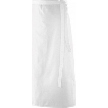 Exner Základní polyesterová číšnická zástěra nad kolena Bílá EX1014