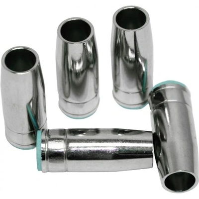 Комплект от 5 бр Газова дюза конусна за телоподаващо устройство MB15, Ø 12 mm, L=55 mm / 0.9mm (628785)