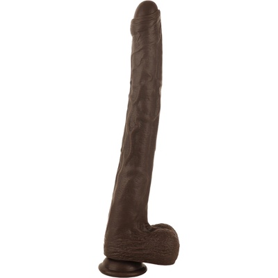 SuperLove Extra Long Realistic Silicone Dildo Brown Small