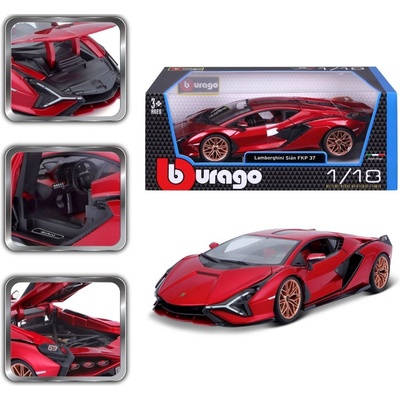 Bburago Plus Lamborghini Huracan červená 1:18 – Zbozi.Blesk.cz