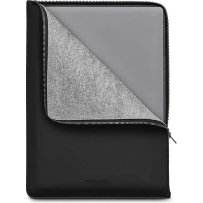 Woolnut Coated PU Folio púzdro pre 16" MacBook Pro čierne WN-MBP16-RP-F-1697-BK