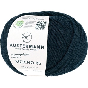 Austermann Merino 85 97614-02 Black Плетива прежда (97614-02)