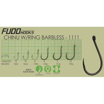Fudo Hooks ChinuRing Brl vel. 12 16 ks