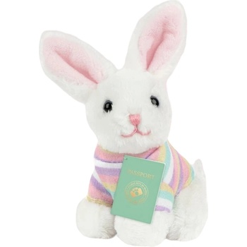 Studio Pets Плюшена играчка Studio Pets - Зайче БунБун с куфарче, паспорт и стикери, 8 cm (6533)