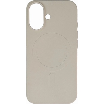 HQWear Течен силиконов кейс с MagSafe за Samsung Galaxy A16 5G - бежов (5907769375118)