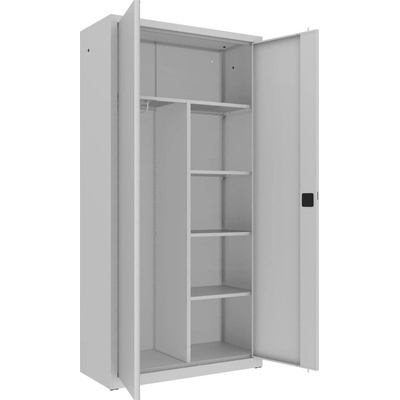 Malow Spisová skříň kovová SBM 206 M, šířka 1000/1200 mm bílá šedá – Zboží Dáma