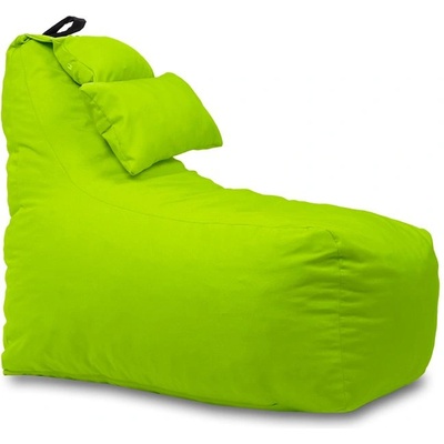 Pufrelax Пуф фотьойл и декортивна възглавница Mirraggio, за открито, Зелен неон