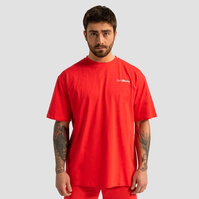 GymBeam Тениска Oversized Limitless Hot Red S