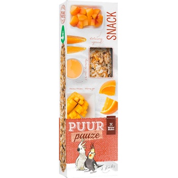 Witte Molen Sticks Orange and Mango - Премиум допълнителна храна за средни папагали , крекери с портокал и манго 140 гр