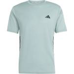 adidas Мъжка спортна тениска Adidas WE Base 3-Stripes Tee Sport shirt - Wonder Sage / Black - размер XXL (216-8714-0815)