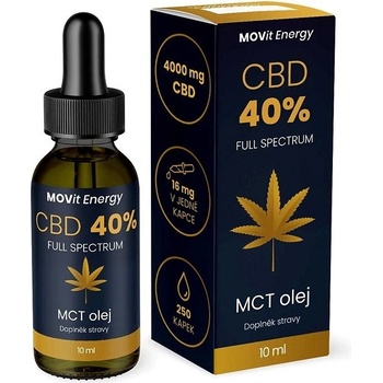 MOVit CBD 40% Full Spectrum MCT olej 10 ml