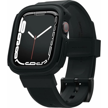 Elago Протектор за смарт часовник Elago Armor Case, за Apple Watch 44мм/ 45мм, удароустойчив, с вградена каишка, черен (EAW45AM-BK)
