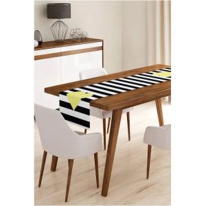 Minimalist Cushion Covers Покривка 45x140 cm Black Stripes - Minimalist Cushion Covers (runner538-2)