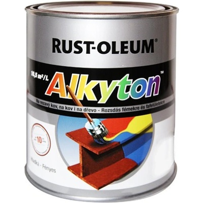 Rust Oleum Alkyton lesklá farba na hrdzu 2v1 750 ml 8001 hnedá okrová