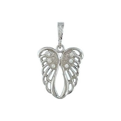 Infinitysilver Stříbrný přívěsek křídla se zirkony 446625