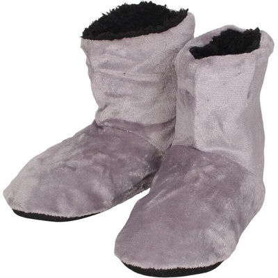 Мъжки пухкави пантофи-боти в сиво